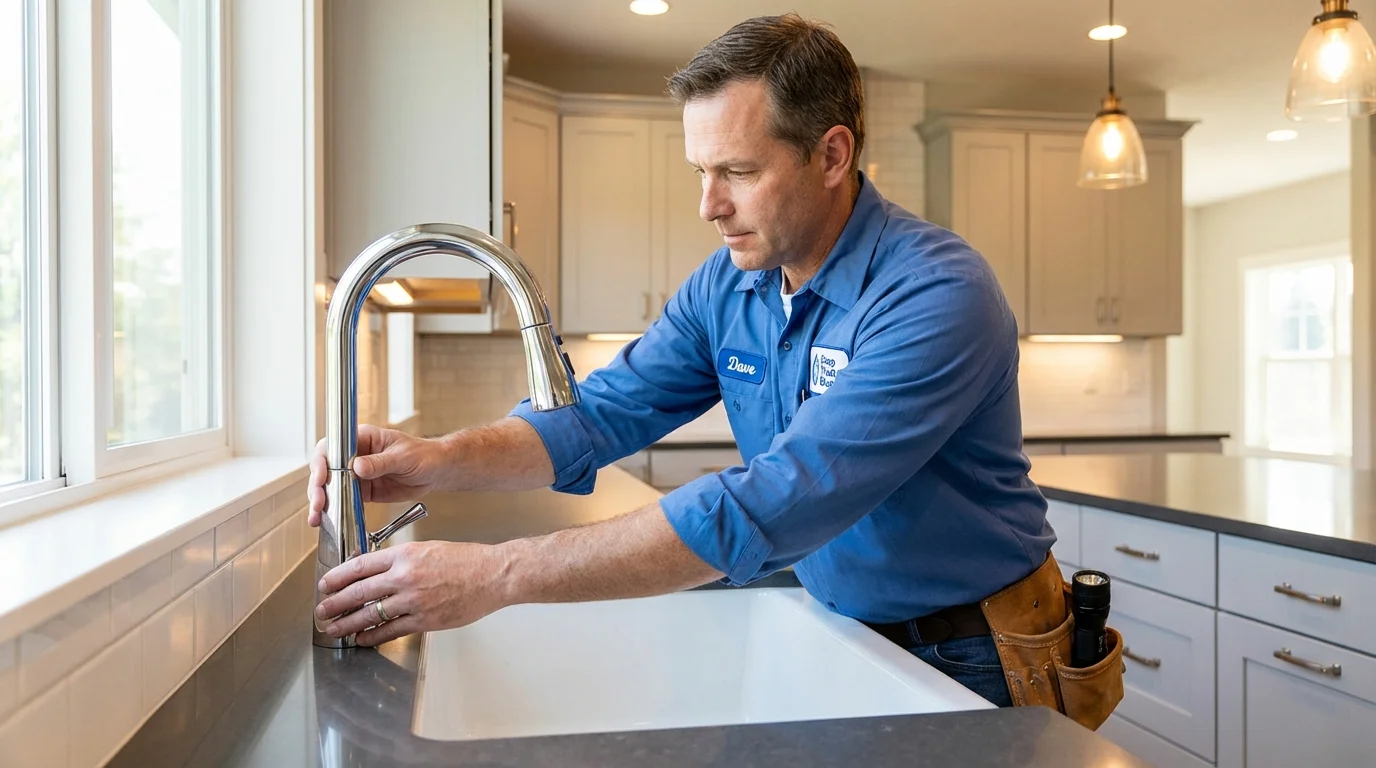 Kitchen faucet installation by Johns Plumbing LLC in Mountain City
