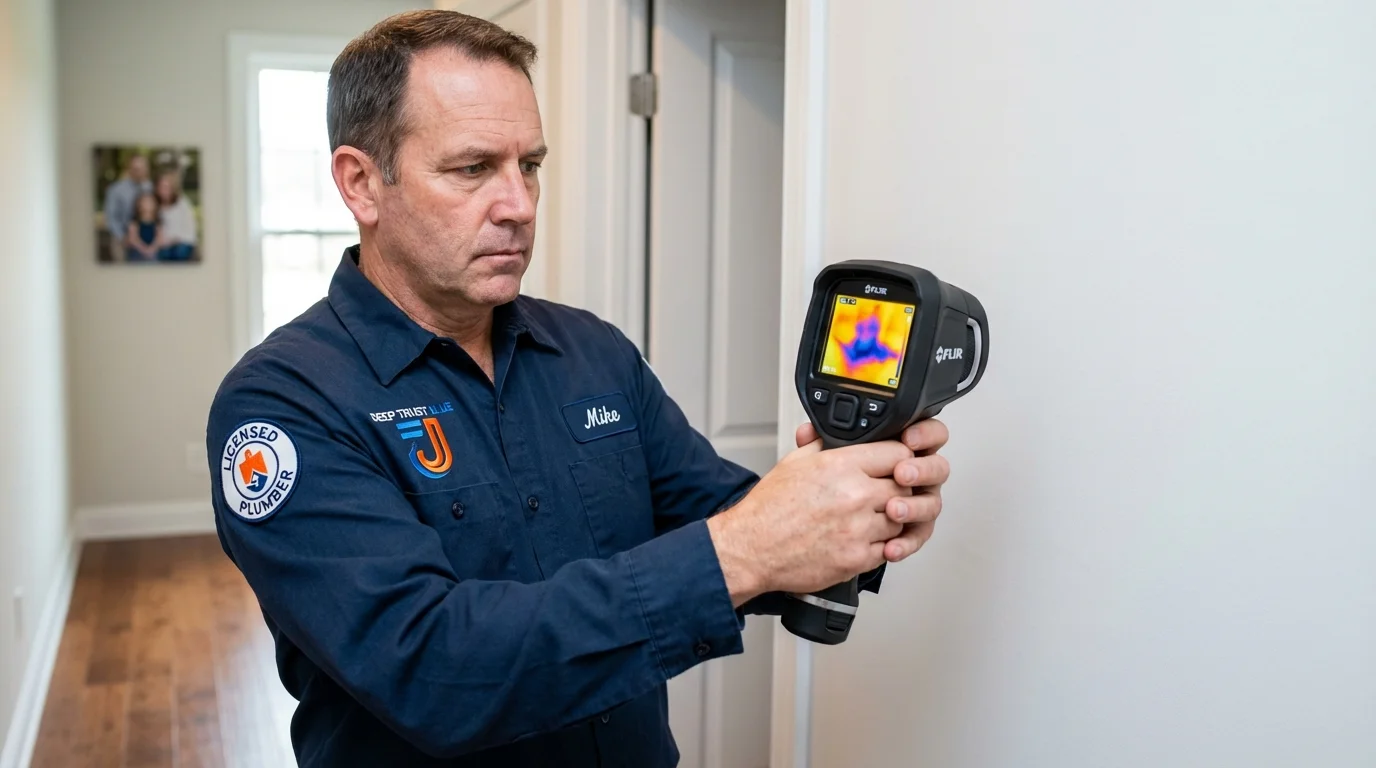 Thermal imaging leak detection by Johns Plumbing LLC in Mountain City